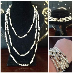2/$40 Pearl Style/Magnetic Necklace -Bracelet